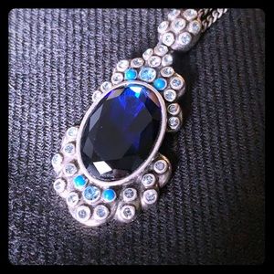 Cobalt pendant necklace